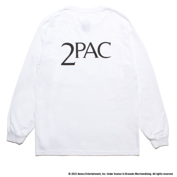 画像2: WACKO MARIA/2PAC / LONG SLEEVE T-SHIRT（WHITE）［プリント長袖T-23秋冬］