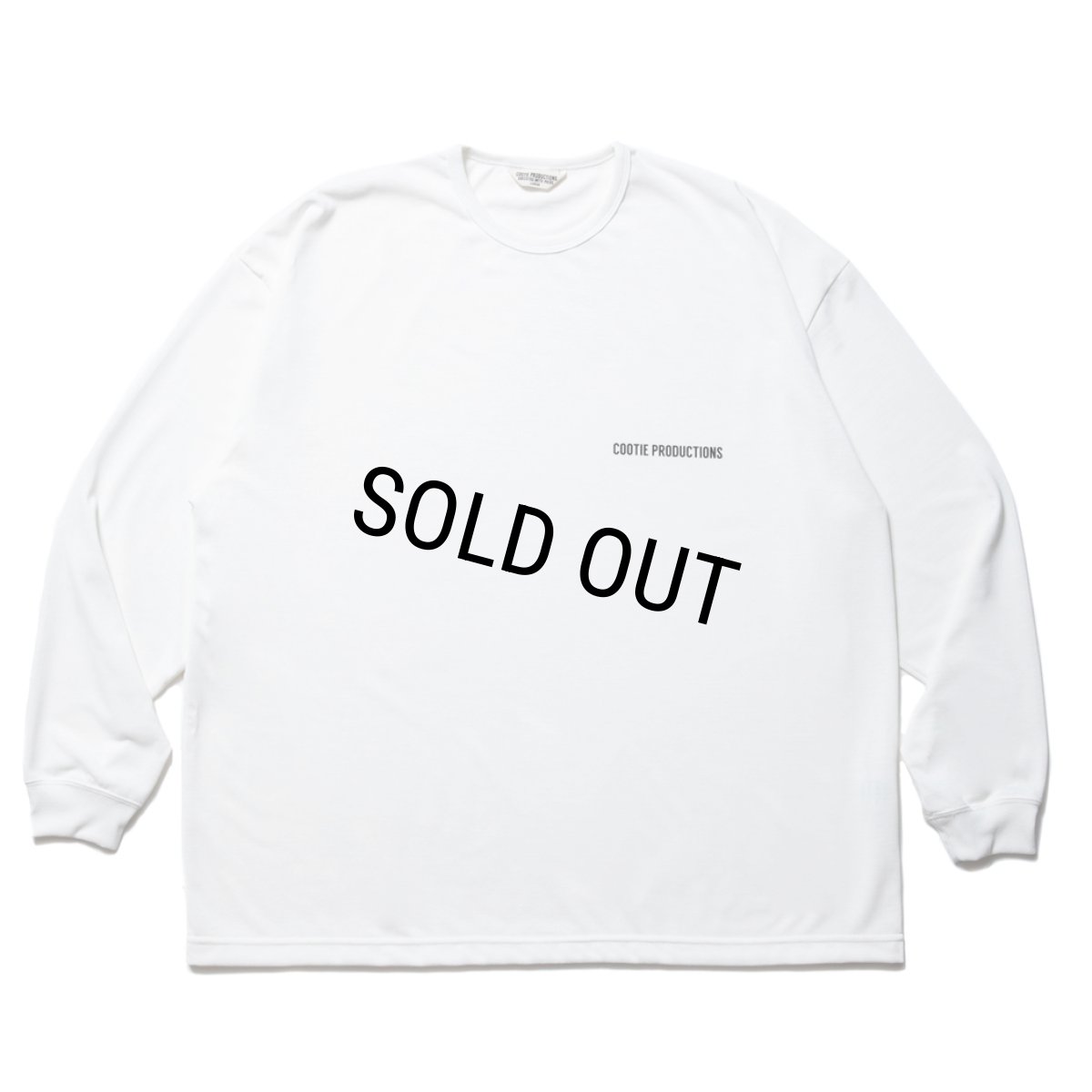 画像1: COOTIE PRODUCTIONS/Dry Tech Jersey Oversized L/S Tee（Off White）［ドライテックオーバーサイズ長袖T-23秋冬］ (1)