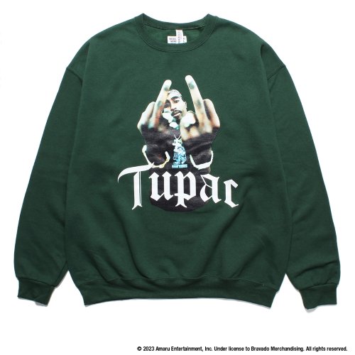 他の写真1: WACKO MARIA/2PAC / SWEAT SHIRT（GREEN）［クルーネックスウェット-23秋冬］