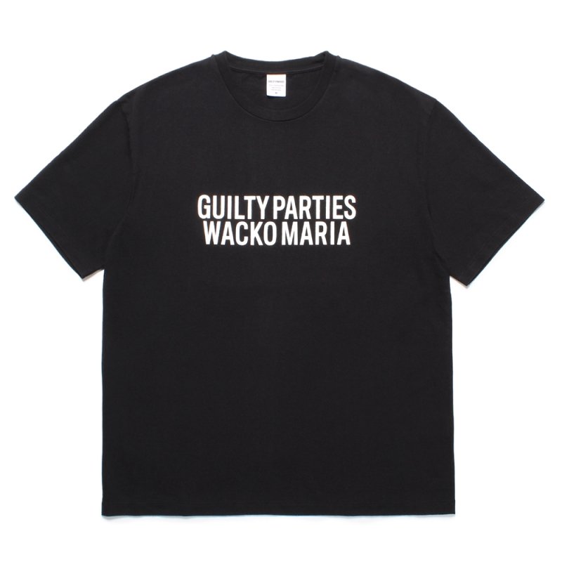 画像1: WACKO MARIA/WASHED HEAVY WEIGHT T-SHIRT（BLACK）［プリントT-23秋冬］