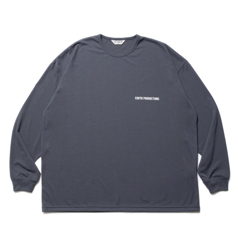 画像1: COOTIE PRODUCTIONS/Dry Tech Jersey Oversized L/S Tee（Gray）［ドライテックオーバーサイズ長袖T-23秋冬］