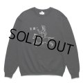 WACKO MARIA/SWEAT SHIRT（BLACK）［クルーネックスウェット-23秋冬］