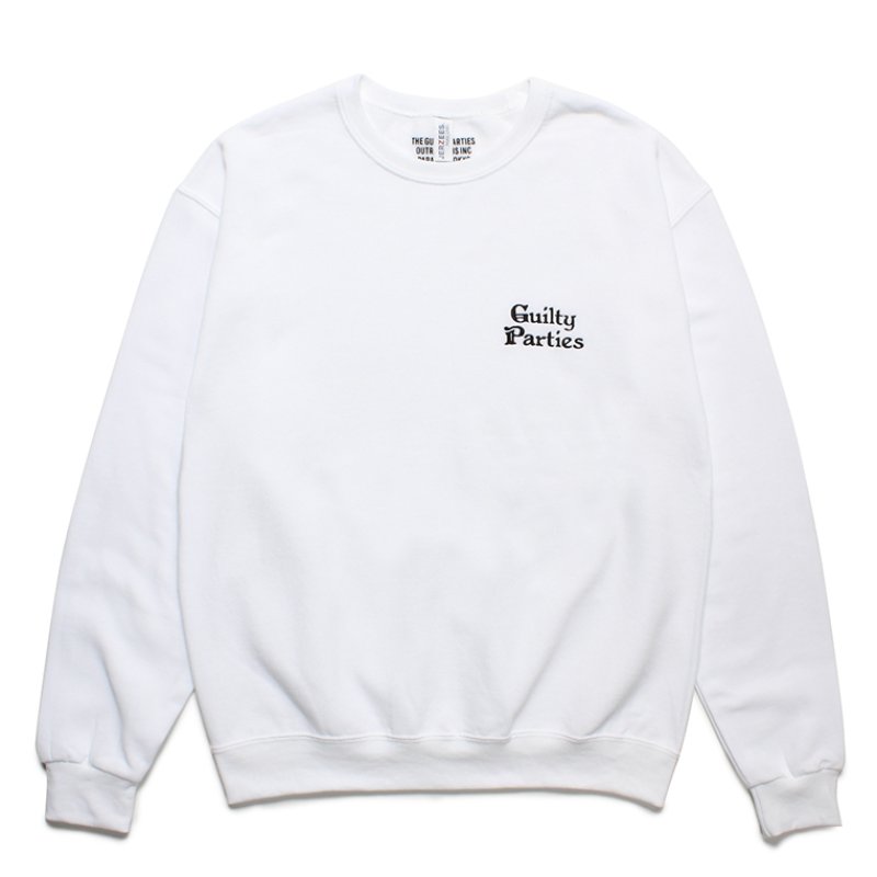 画像1: WACKO MARIA/SWEAT SHIRT（WHITE）［クルーネックスウェット-23秋冬］