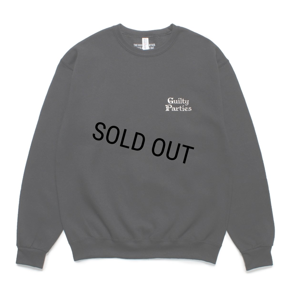 画像1: WACKO MARIA/SWEAT SHIRT（BLACK）［クルーネックスウェット-23秋冬］ (1)