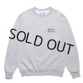 WACKO MARIA/SWEAT SHIRT（GRAY）［クルーネックスウェット-23秋冬］