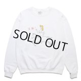 WACKO MARIA/SWEAT SHIRT（WHITE）［クルーネックスウェット-23秋冬］