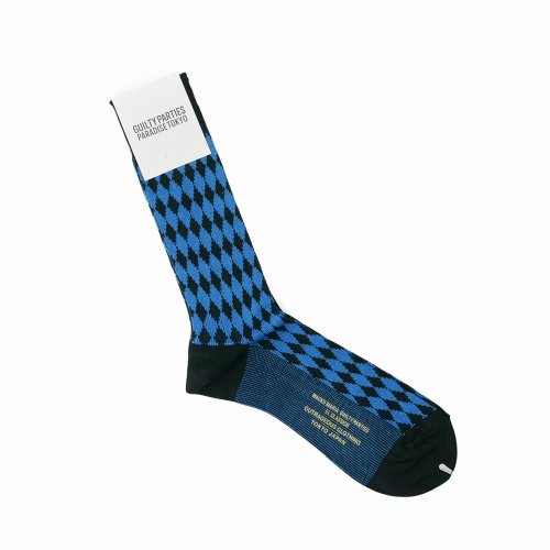 他の写真1: WACKO MARIA/DIAMOND JACQUARD SOCKS（BLUE）［ダイヤモンドジャガードソックス-23秋冬］