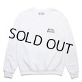 WACKO MARIA/SWEAT SHIRT（WHITE）［クルーネックスウェット-23秋冬］