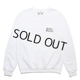 WACKO MARIA/SWEAT SHIRT（WHITE）［クルーネックスウェット-23秋冬］