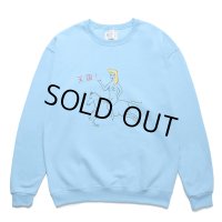 WACKO MARIA/SWEAT SHIRT（BLUE）［クルーネックスウェット-23秋冬］