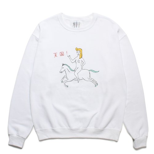 他の写真1: WACKO MARIA/SWEAT SHIRT（WHITE）［クルーネックスウェット-23秋冬］