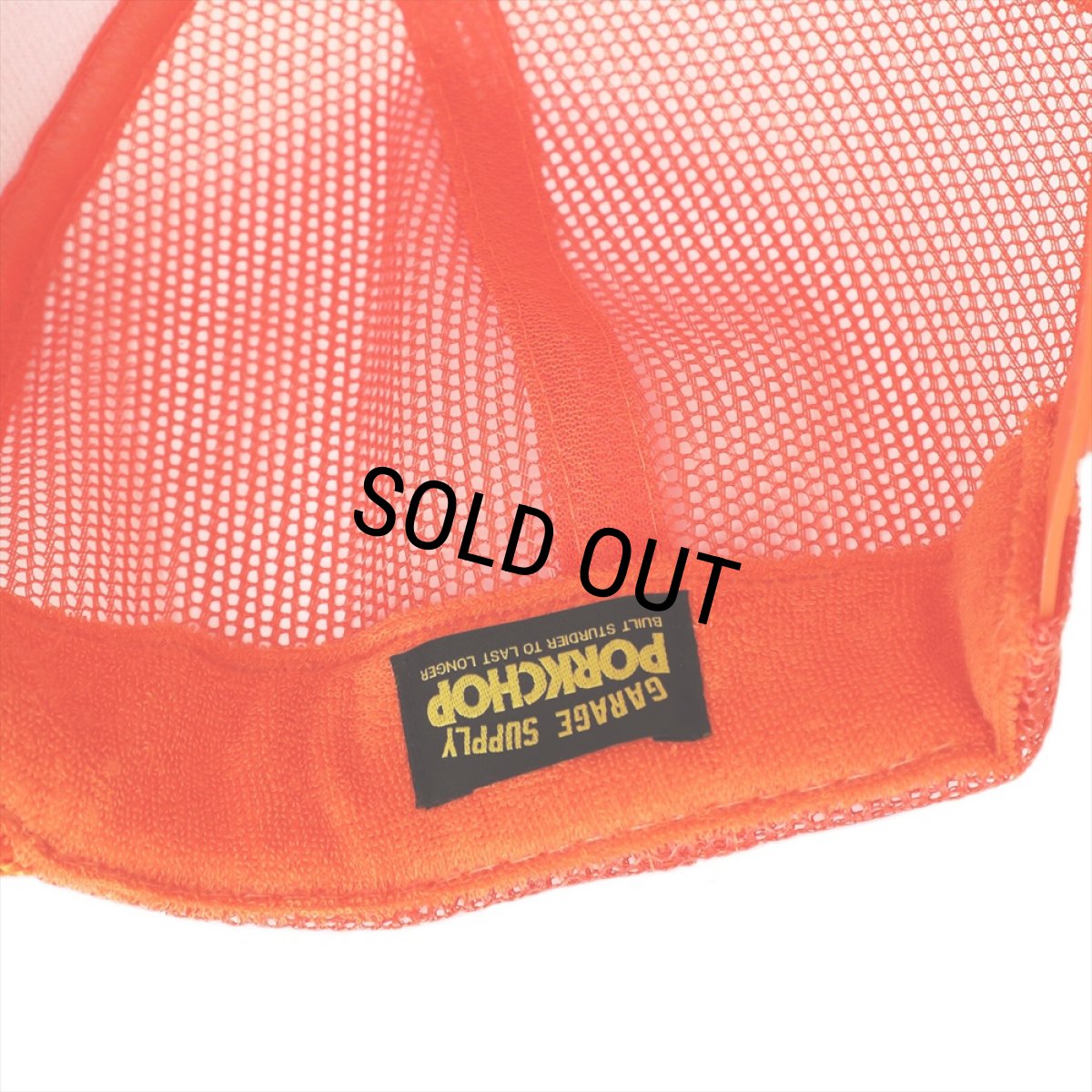 画像4: PORKCHOP/CHOP YOUR OWN WOOD CAP（ORANGE）［メッシュキャップ-23秋冬］ (4)