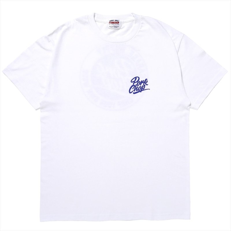 画像1: PORKCHOP/STENCIL CS TEE（WHITE）［プリントT-23秋冬］