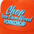 画像3: PORKCHOP/CHOP YOUR OWN WOOD CAP（ORANGE）［メッシュキャップ-23秋冬］ (3)