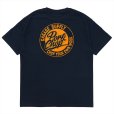 画像1: PORKCHOP/STENCIL CS TEE（NAVY）［プリントT-23秋冬］ (1)