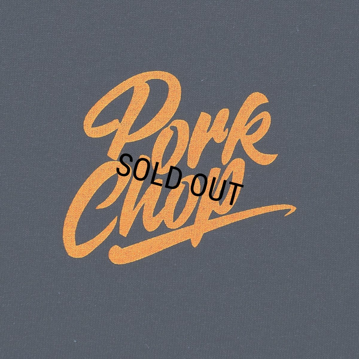 画像3: PORKCHOP/STENCIL CS TEE（NAVY）［プリントT-23秋冬］ (3)