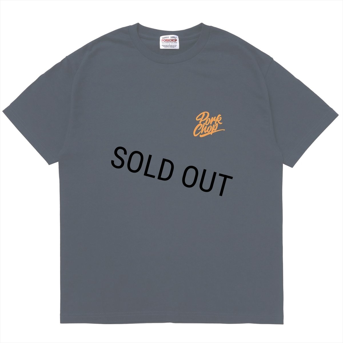 画像2: PORKCHOP/STENCIL CS TEE（NAVY）［プリントT-23秋冬］ (2)