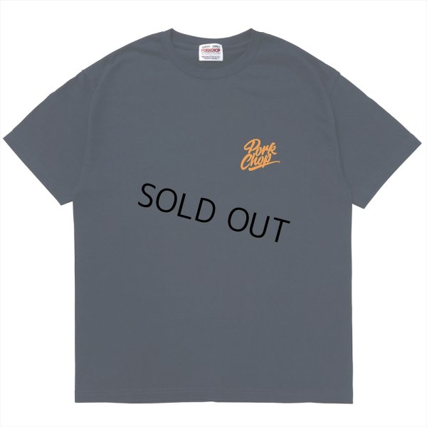 画像2: PORKCHOP/STENCIL CS TEE（NAVY）［プリントT-23秋冬］