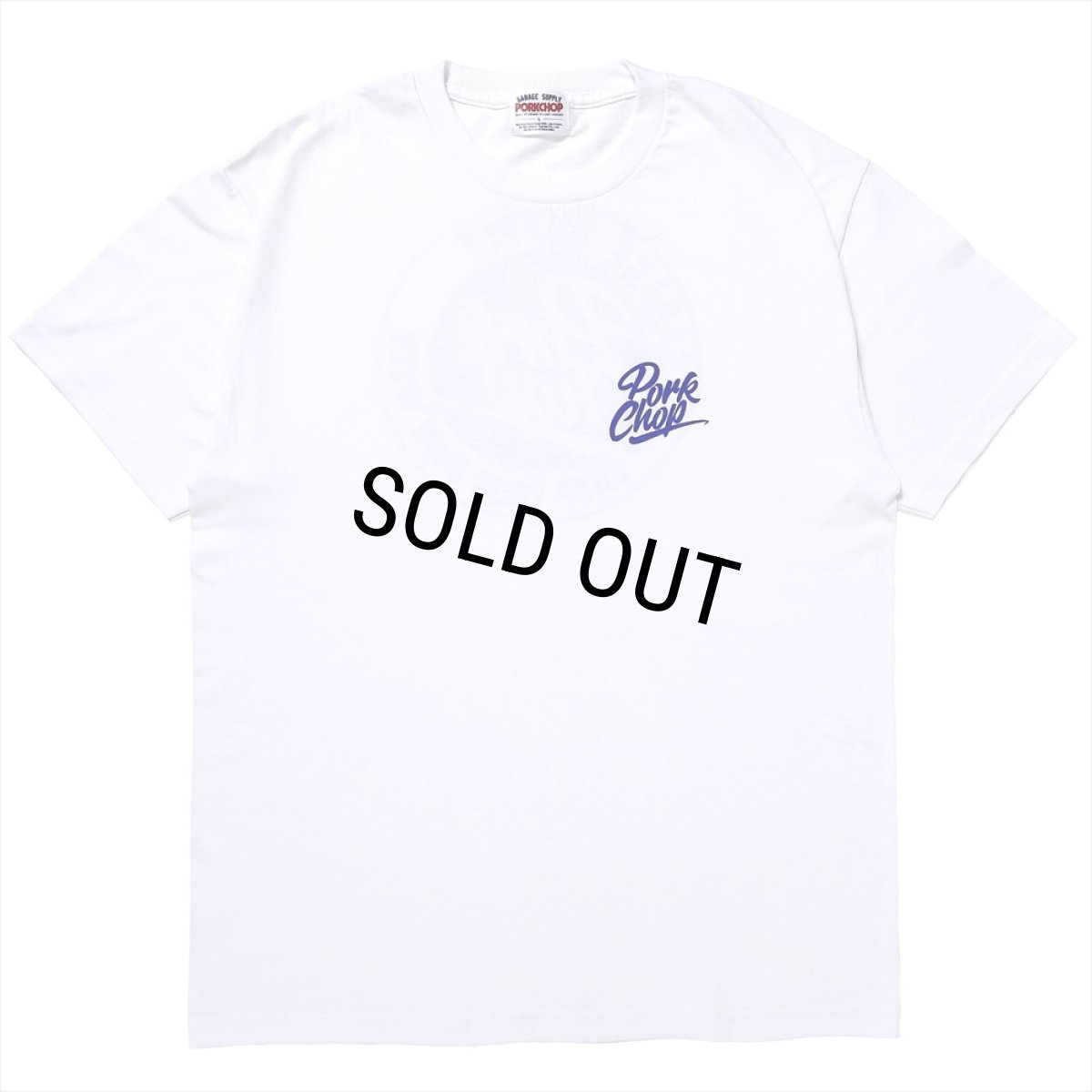 画像2: PORKCHOP/STENCIL CS TEE（WHITE）［プリントT-23秋冬］ (2)