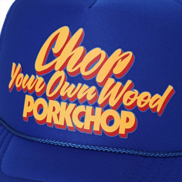 画像3: PORKCHOP/CHOP YOUR OWN WOOD CAP（BLUE）［メッシュキャップ-23秋冬］