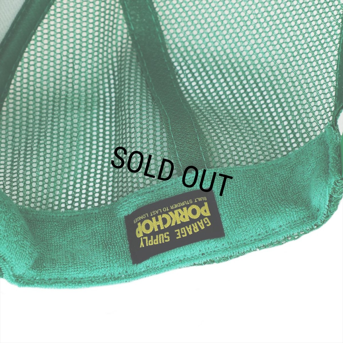 画像4: PORKCHOP/CHOP YOUR OWN WOOD CAP（KELLY GREEN）［メッシュキャップ-23秋冬］ (4)