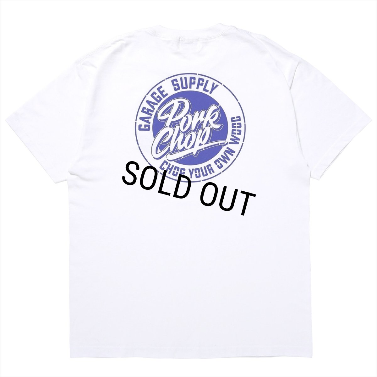 画像1: PORKCHOP/STENCIL CS TEE（WHITE）［プリントT-23秋冬］ (1)