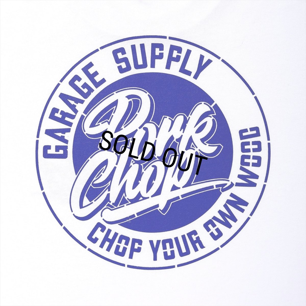 画像4: PORKCHOP/STENCIL CS TEE（WHITE）［プリントT-23秋冬］ (4)