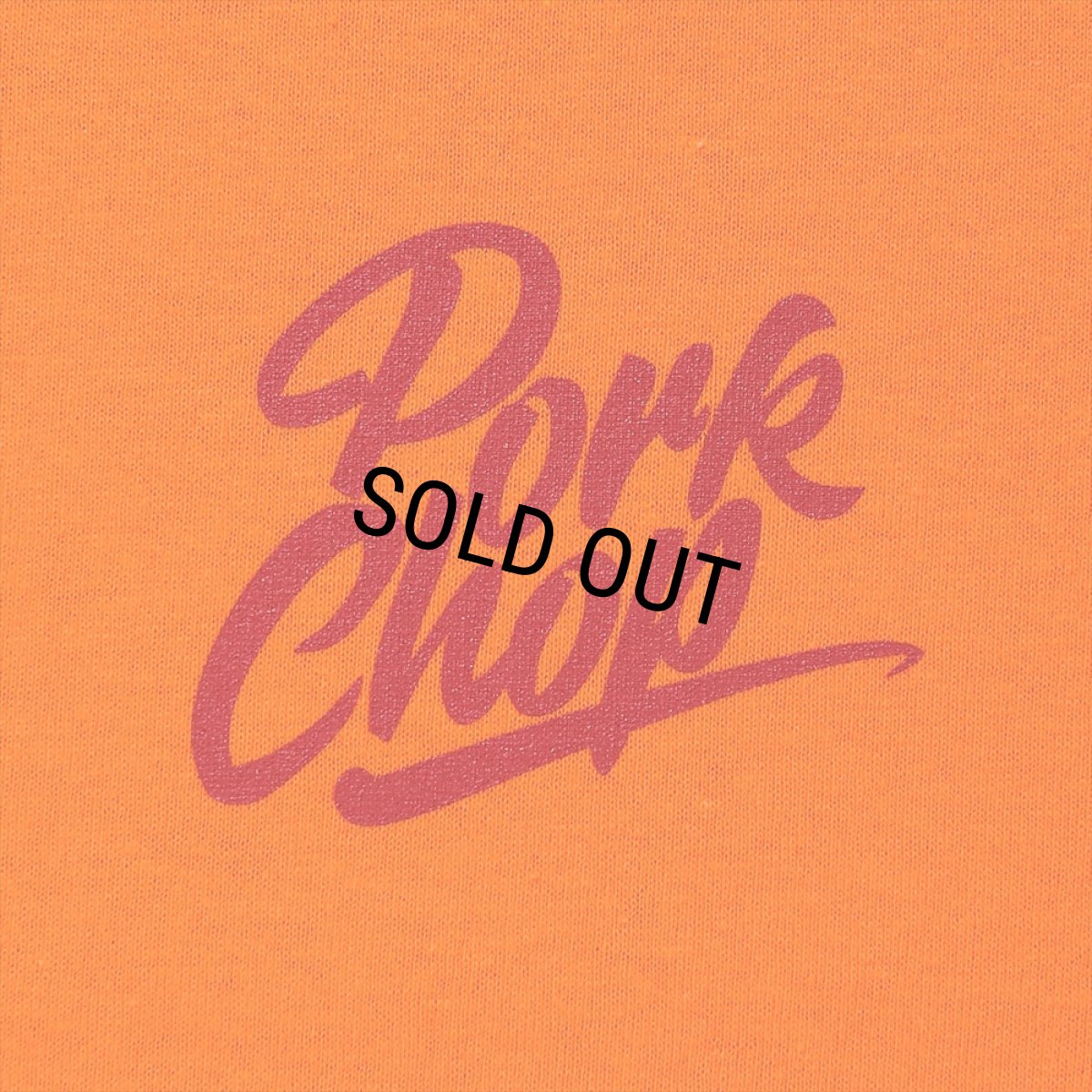 画像3: PORKCHOP/STENCIL CS TEE（ORANGE）［プリントT-23秋冬］ (3)