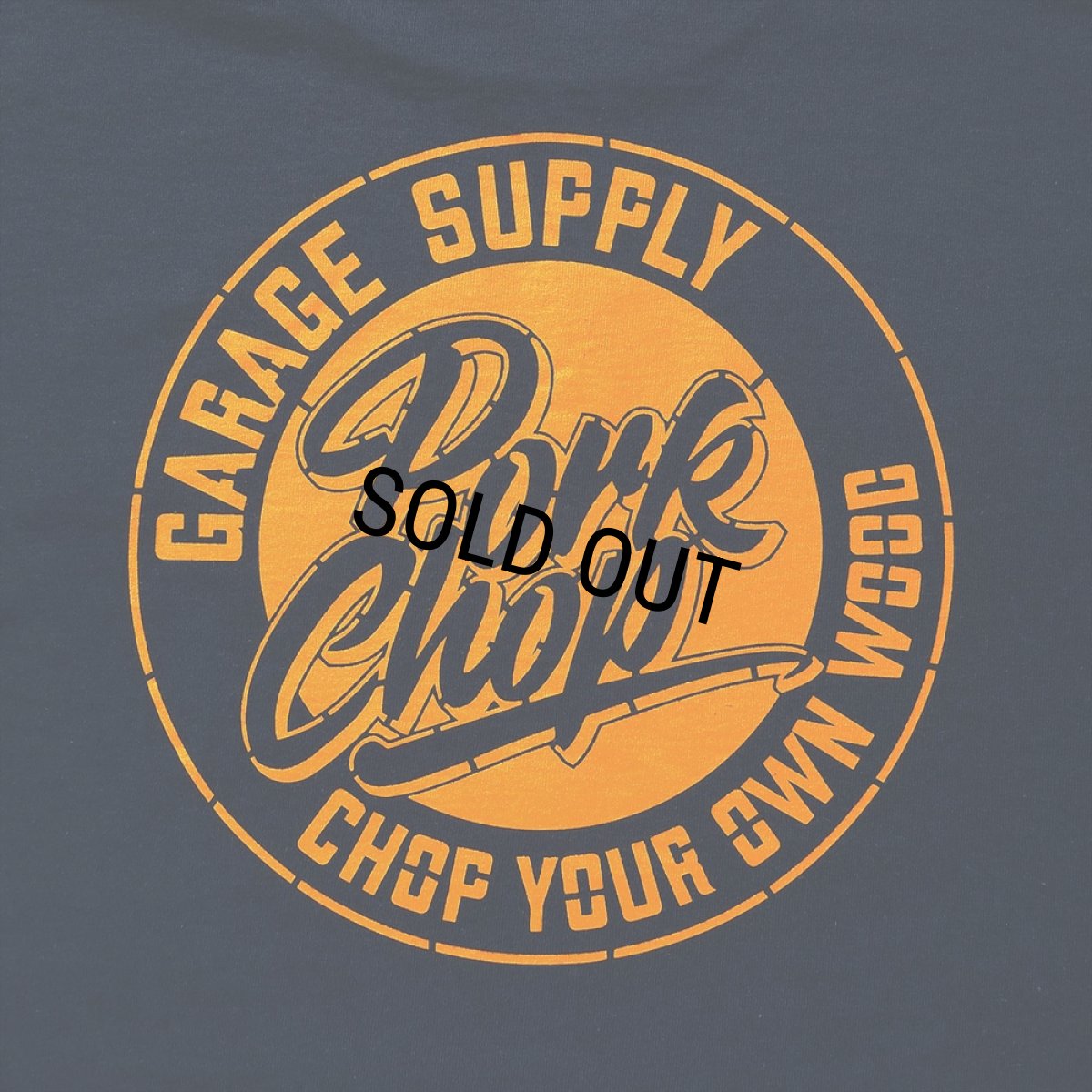 画像4: PORKCHOP/STENCIL CS TEE（NAVY）［プリントT-23秋冬］ (4)