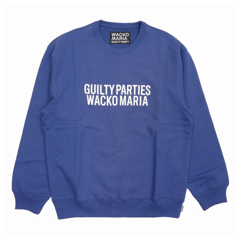 画像1: WACKO MARIA/HEAVY WEIGHT CREW NECK SWEAT SHIRT（NAVY）［クルーネックスウェット-23秋冬］