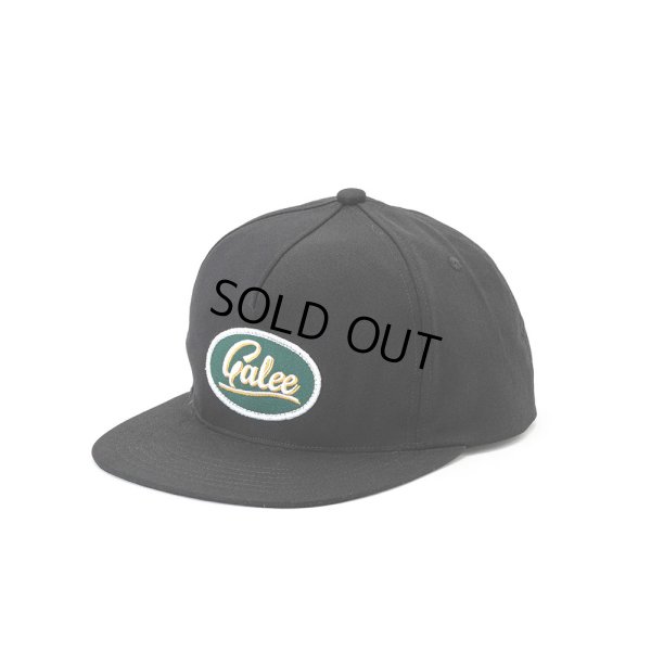 画像1: CALEE/CL WAPPEN CAP（BLACK/GREEN）［ワッペンキャップ-23秋冬］