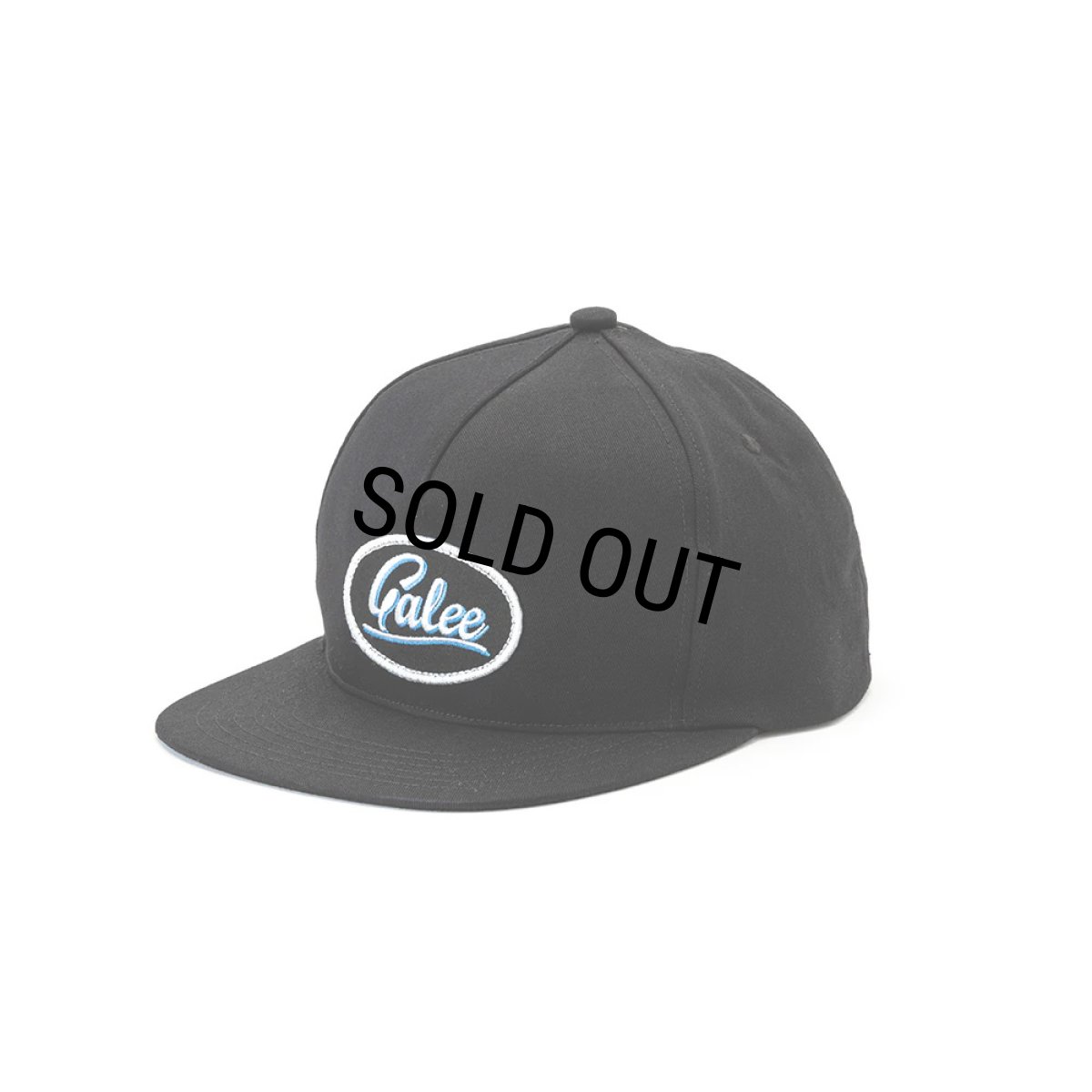 画像1: CALEE/CL WAPPEN CAP（BLACK/BLACK）［ワッペンキャップ-23秋冬］ (1)