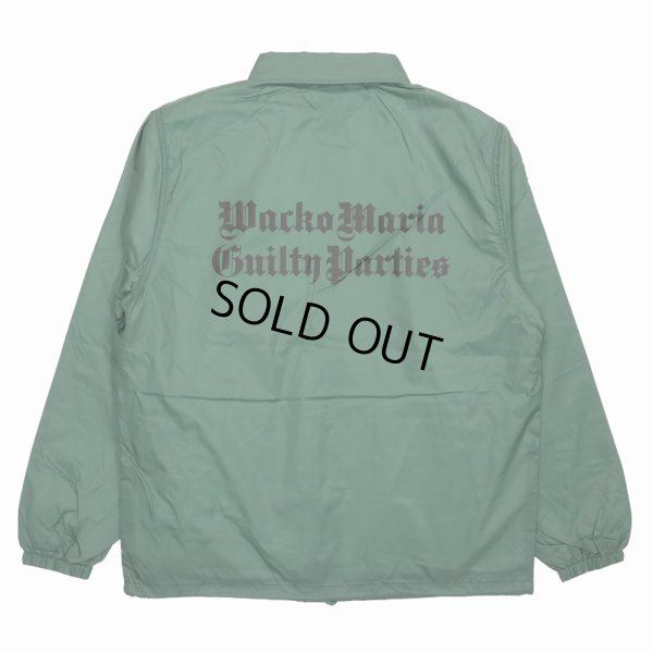 画像1: WACKO MARIA/COACH JACKET（GREEN）［コーチJKT-23秋冬］