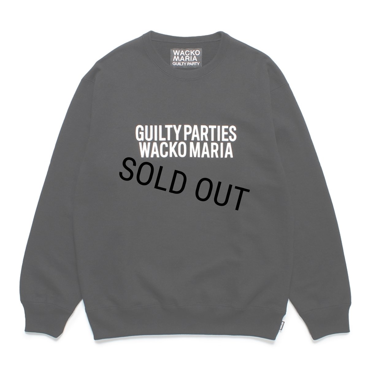 画像1: WACKO MARIA/HEAVY WEIGHT CREW NECK SWEAT SHIRT（BLACK）［クルーネックスウェット-23秋冬］ (1)
