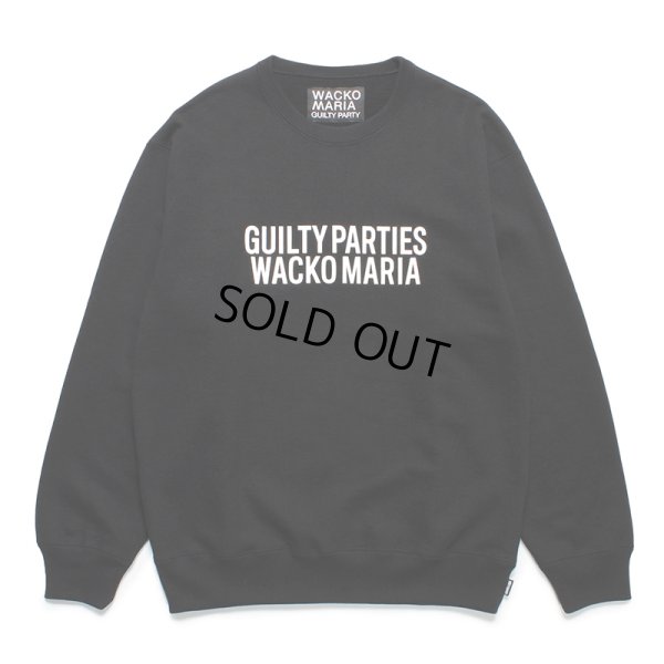 画像1: WACKO MARIA/HEAVY WEIGHT CREW NECK SWEAT SHIRT（BLACK）［クルーネックスウェット-23秋冬］