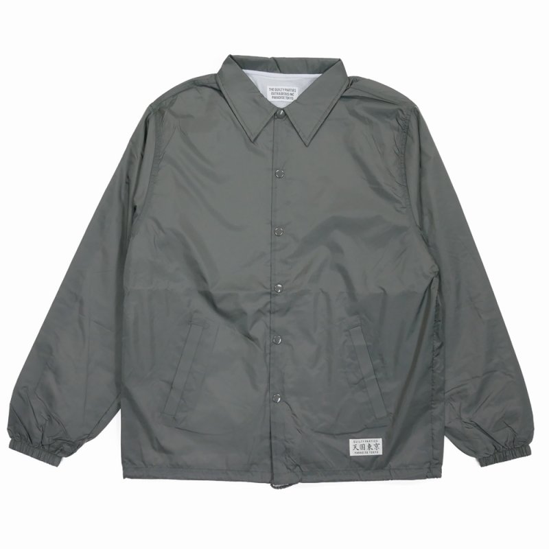 画像1: WACKO MARIA/COACH JACKET（GRAY）［コーチJKT-23秋冬］