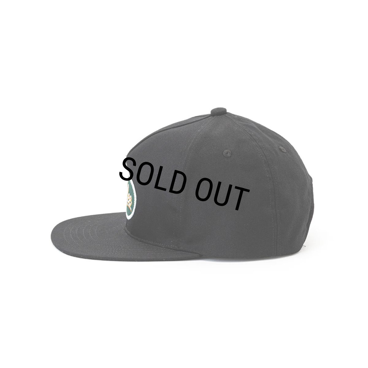 画像2: CALEE/CL WAPPEN CAP（BLACK/GREEN）［ワッペンキャップ-23秋冬］ (2)