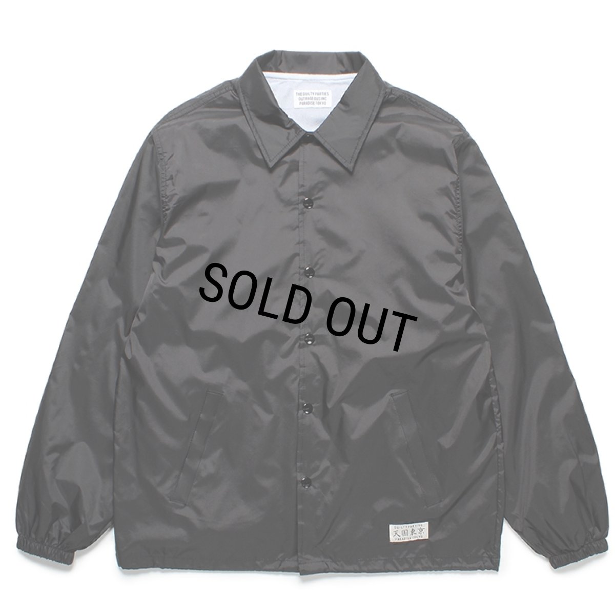 画像2: WACKO MARIA/COACH JACKET（BLACK）［コーチJKT-23秋冬］ (2)