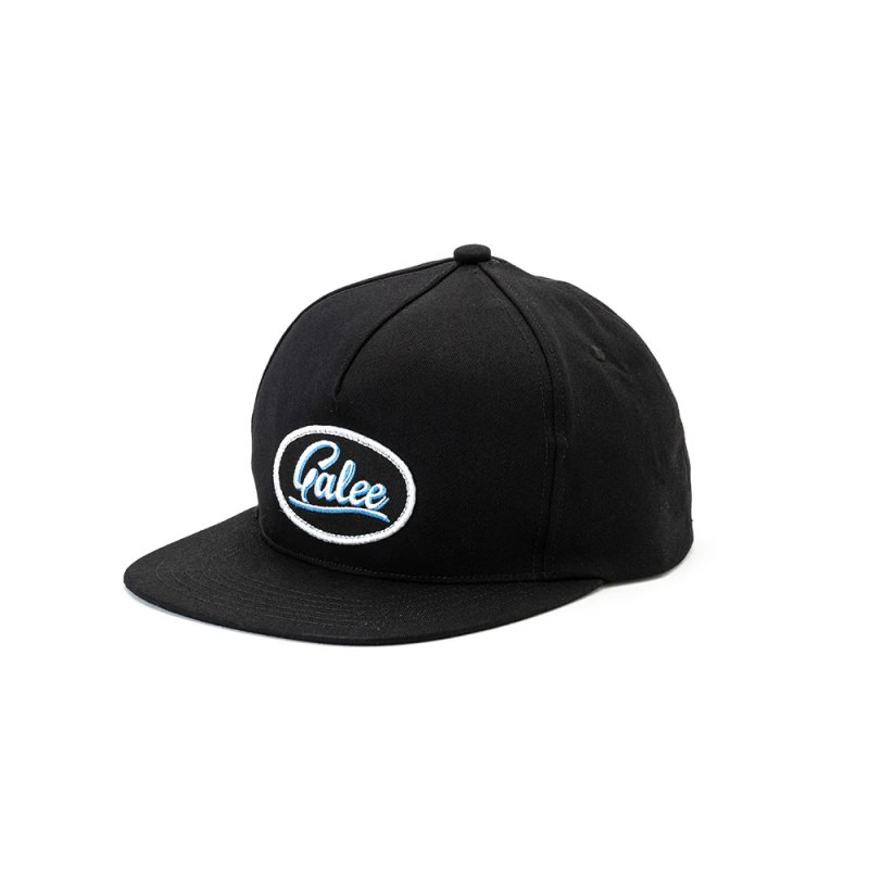 画像1: CALEE/CL WAPPEN CAP（BLACK/BLACK）［ワッペンキャップ-23秋冬］