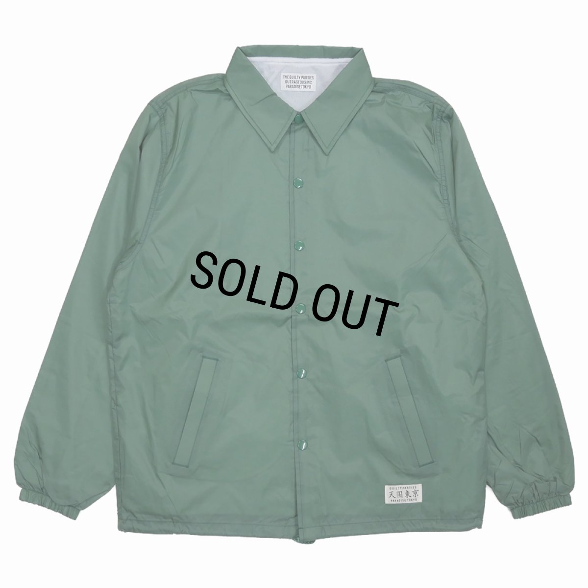 画像2: WACKO MARIA/COACH JACKET（GREEN）［コーチJKT-23秋冬］ (2)