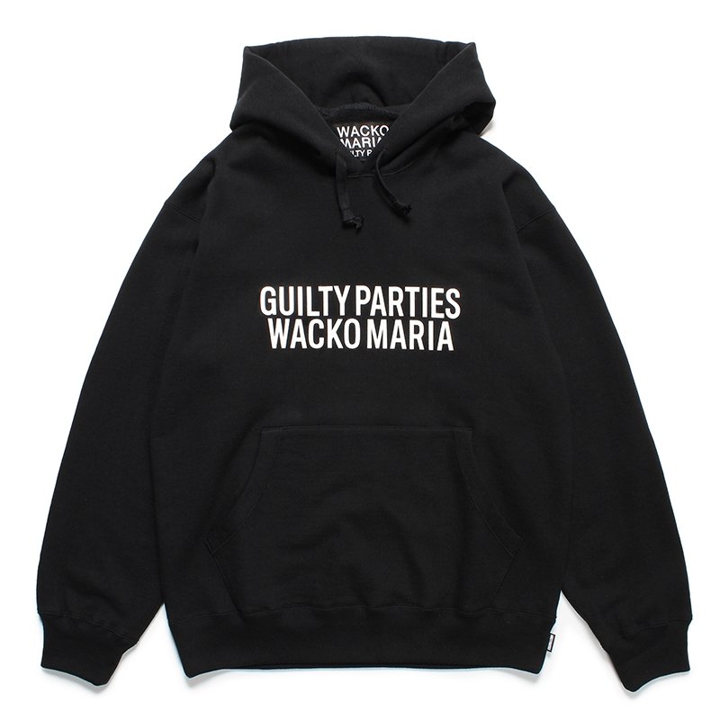 画像1: WACKO MARIA/HEAVY WEIGHT PULLOVER HOODED SWEAT SHIRT（BLACK）［プルオーバーパーカー-23秋冬］