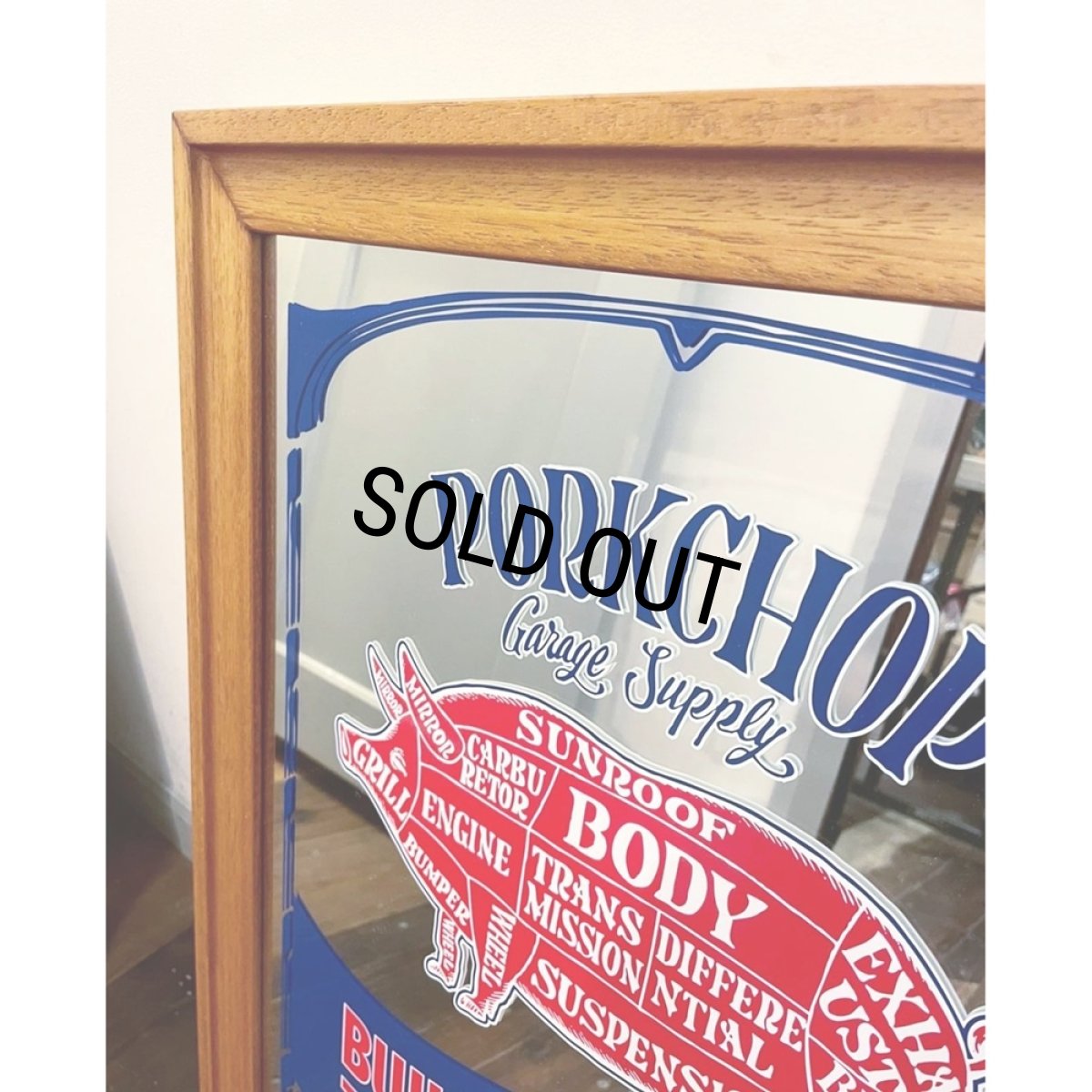 画像8: PORKCHOP/PUB MIRROR（WOOD）［パブミラー-22秋冬］ (8)