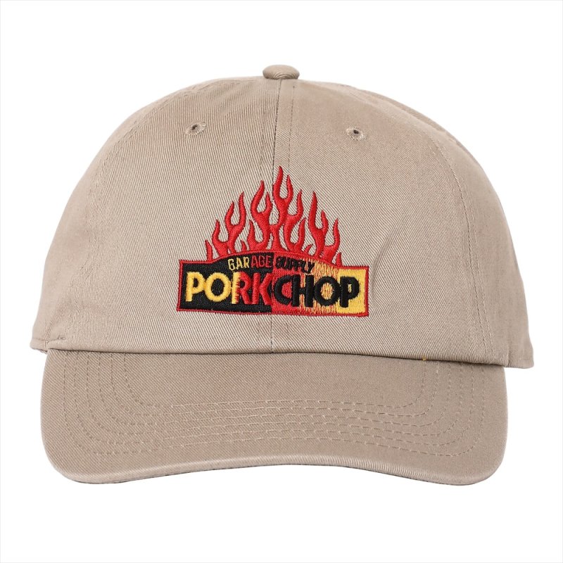 画像1: PORKCHOP/FIRE BLOCK CAP（KHAKI）［キャップ-23秋冬］
