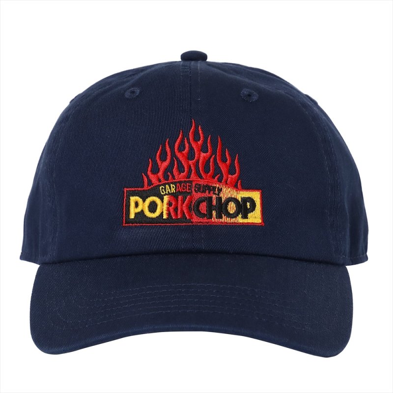 画像1: PORKCHOP/FIRE BLOCK CAP（NAVY）［キャップ-23秋冬］