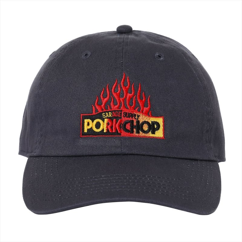 画像1: PORKCHOP/FIRE BLOCK CAP（CHARCOAL）［キャップ-23秋冬］