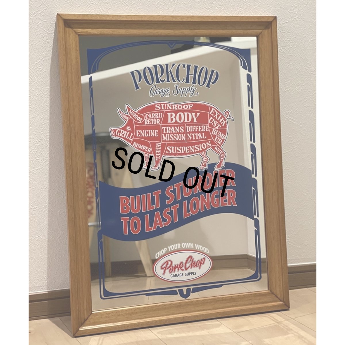 画像7: PORKCHOP/PUB MIRROR（WOOD）［パブミラー-22秋冬］ (7)