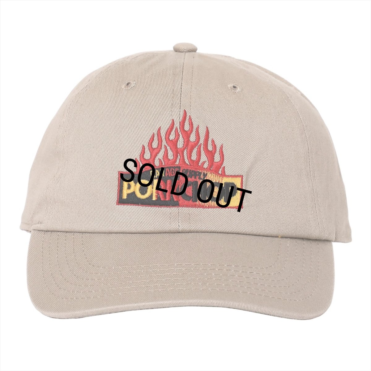 画像1: PORKCHOP/FIRE BLOCK CAP（KHAKI）［キャップ-23秋冬］ (1)