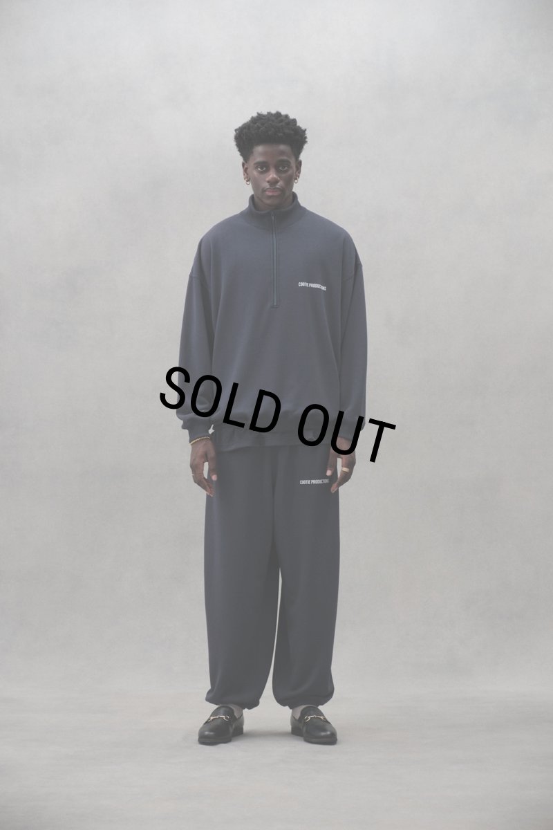 画像3: COOTIE PRODUCTIONS/Dry Tech Sweat Half Zip Pullover（Navy）［ドライテックスウェットハーフジップ-23秋冬］ (3)