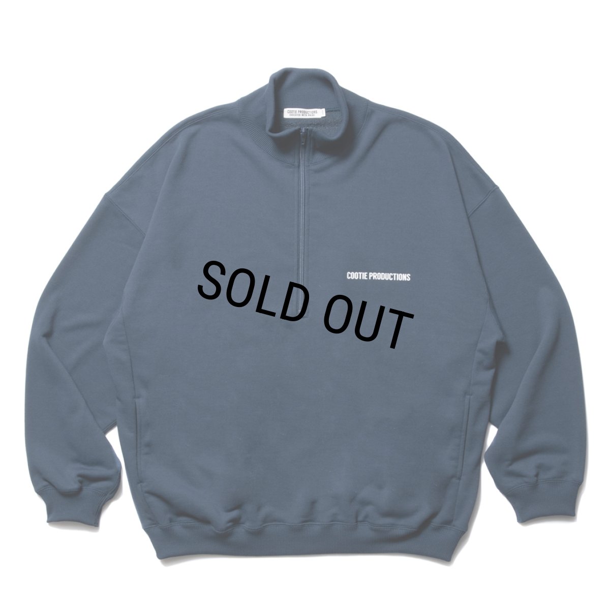 画像1: COOTIE PRODUCTIONS/Dry Tech Sweat Half Zip Pullover（Navy）［ドライテックスウェットハーフジップ-23秋冬］ (1)