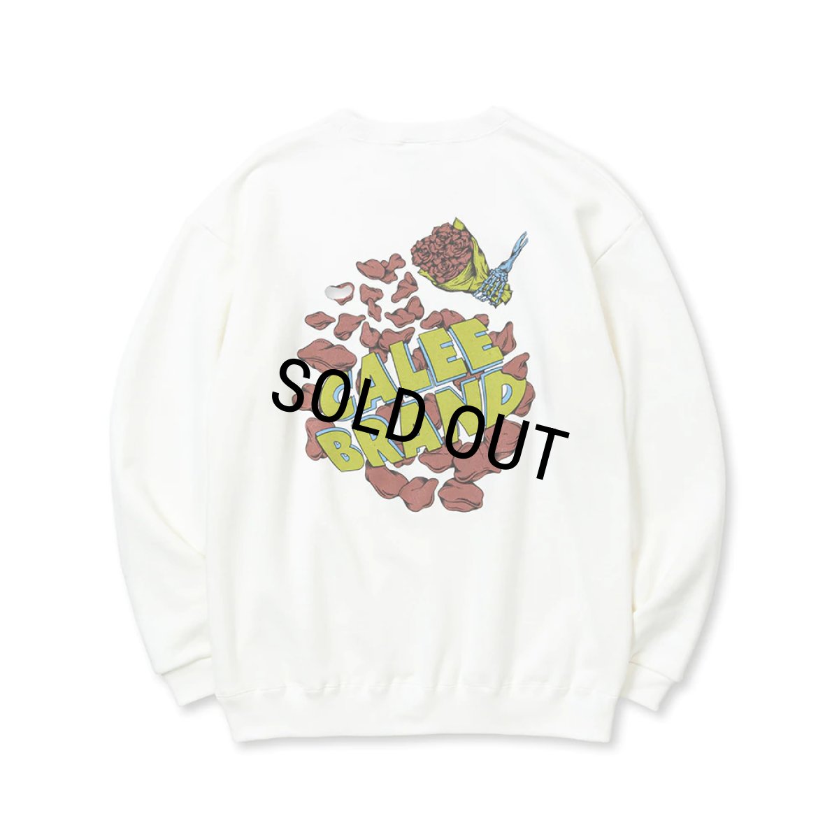 画像2: CALEE/CLB CREW NECK SW（WHITE） 【30%OFF】［クルーネックスウェット-23秋冬］ (2)